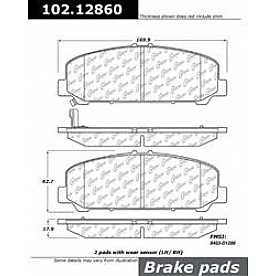 Stop Tech/ Power Slot Brake Pad - 102.12860