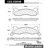 Stop Tech/ Power Slot Brake Pad - 102.02040