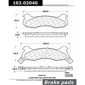 Stop Tech/ Power Slot Brake Pad - 102.02040