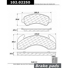 Stop Tech/ Power Slot Brake Pad - 102.02250