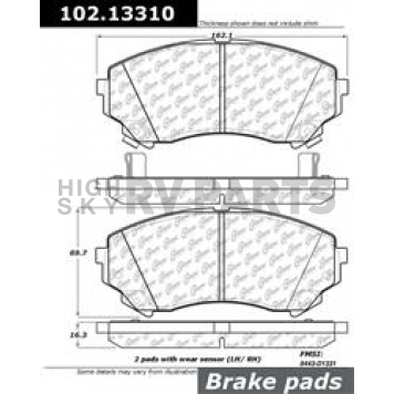 Stop Tech/ Power Slot Brake Pad - 102.13310