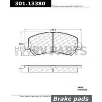 Stop Tech/ Power Slot Brake Pad - 301.13380
