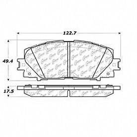 Stop Tech/ Power Slot Brake Pad - 100.11070
