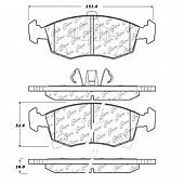 Stop Tech/ Power Slot Brake Pad - 105.15680