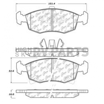 Stop Tech/ Power Slot Brake Pad - 105.15680