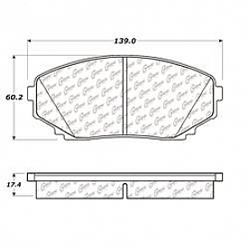 Stop Tech/ Power Slot Brake Pad - 100.11550