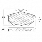 Stop Tech/ Power Slot Brake Pad - 103.06960