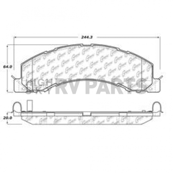 Stop Tech/ Power Slot Brake Pad - 102.13350