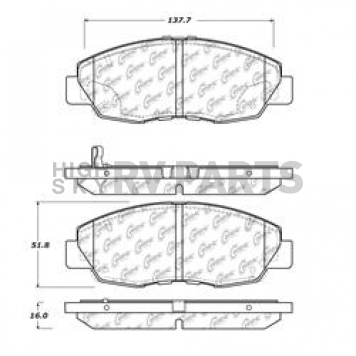 Stop Tech/ Power Slot Brake Pad - 105.15780