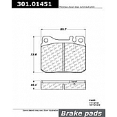 Stop Tech/ Power Slot Brake Pad - 301.01451