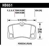 Hawk Performance Brake Pad - HB651F.624