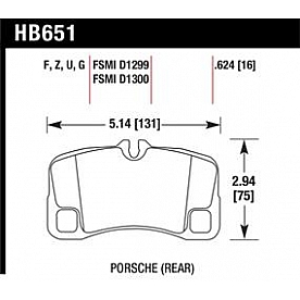 Hawk Performance Brake Pad - HB651F.624