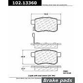 Stop Tech/ Power Slot Brake Pad - 102.13360