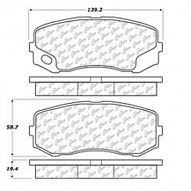 Stop Tech/ Power Slot Brake Pad - 100.11590