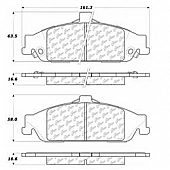Stop Tech/ Power Slot Brake Pad - 105.07270