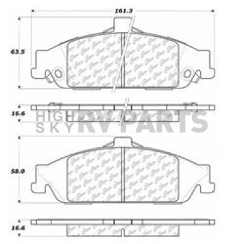 Stop Tech/ Power Slot Brake Pad - 105.07270