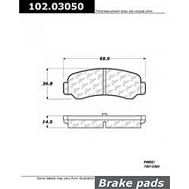 Stop Tech/ Power Slot Brake Pad - 102.03050