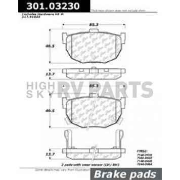Stop Tech/ Power Slot Brake Pad - 301.03230