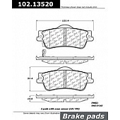 Stop Tech/ Power Slot Brake Pad - 102.13520
