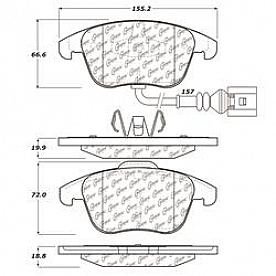 Stop Tech/ Power Slot Brake Pad - 100.12940