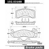 Stop Tech/ Power Slot Brake Pad - 102.03100