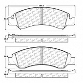 Stop Tech/ Power Slot Brake Pad - 105.13630