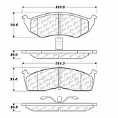 Stop Tech/ Power Slot Brake Pad - 105.07300