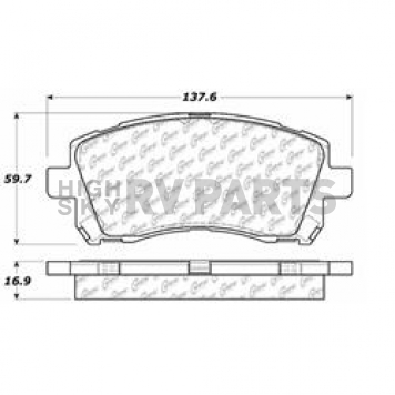 Stop Tech/ Power Slot Brake Pad - 103.07210