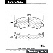Stop Tech/ Power Slot Brake Pad - 102.03110