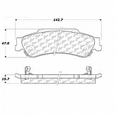 Stop Tech/ Power Slot Brake Pad - 103.07290