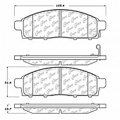 Stop Tech/ Power Slot Brake Pad - 100.14200