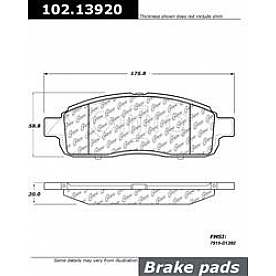 Stop Tech/ Power Slot Brake Pad - 102.13920