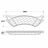 Stop Tech/ Power Slot Brake Pad - 104.08020