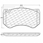 Stop Tech/ Power Slot Brake Pad - 100.14260
