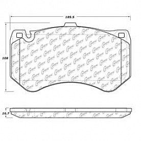 Stop Tech/ Power Slot Brake Pad - 100.14260