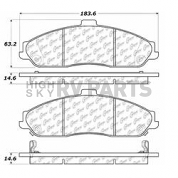 Stop Tech/ Power Slot Brake Pad - 103.07310