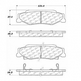 Stop Tech/ Power Slot Brake Pad - 105.07320