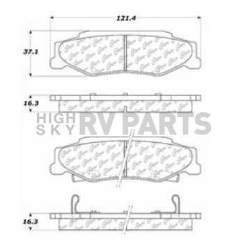 Stop Tech/ Power Slot Brake Pad - 105.07320