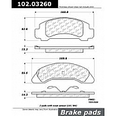 Stop Tech/ Power Slot Brake Pad - 102.03260