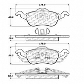 Stop Tech/ Power Slot Brake Pad - 104.08160