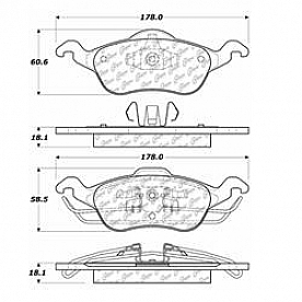 Stop Tech/ Power Slot Brake Pad - 104.08160