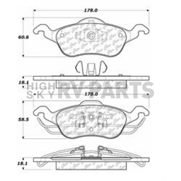 Stop Tech/ Power Slot Brake Pad - 104.08160