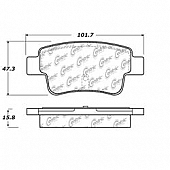 Stop Tech/ Power Slot Brake Pad - 100.14310