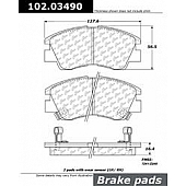 Stop Tech/ Power Slot Brake Pad - 102.03490