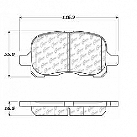 Stop Tech/ Power Slot Brake Pad - 103.07410