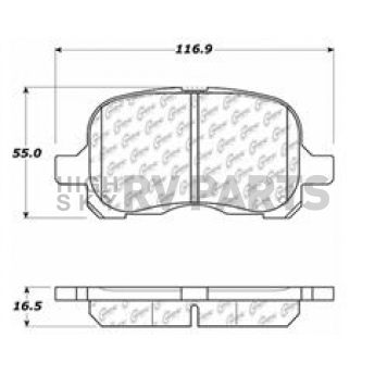 Stop Tech/ Power Slot Brake Pad - 103.07410