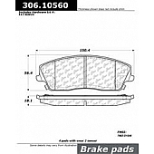 Stop Tech/ Power Slot Brake Pad - 306.10560