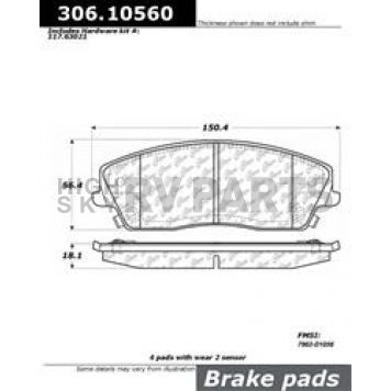 Stop Tech/ Power Slot Brake Pad - 306.10560