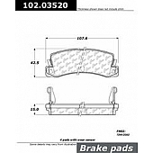 Stop Tech/ Power Slot Brake Pad - 102.03520