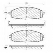 Stop Tech/ Power Slot Brake Pad - 104.08300